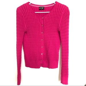 Lord & Taylor pink cardigan